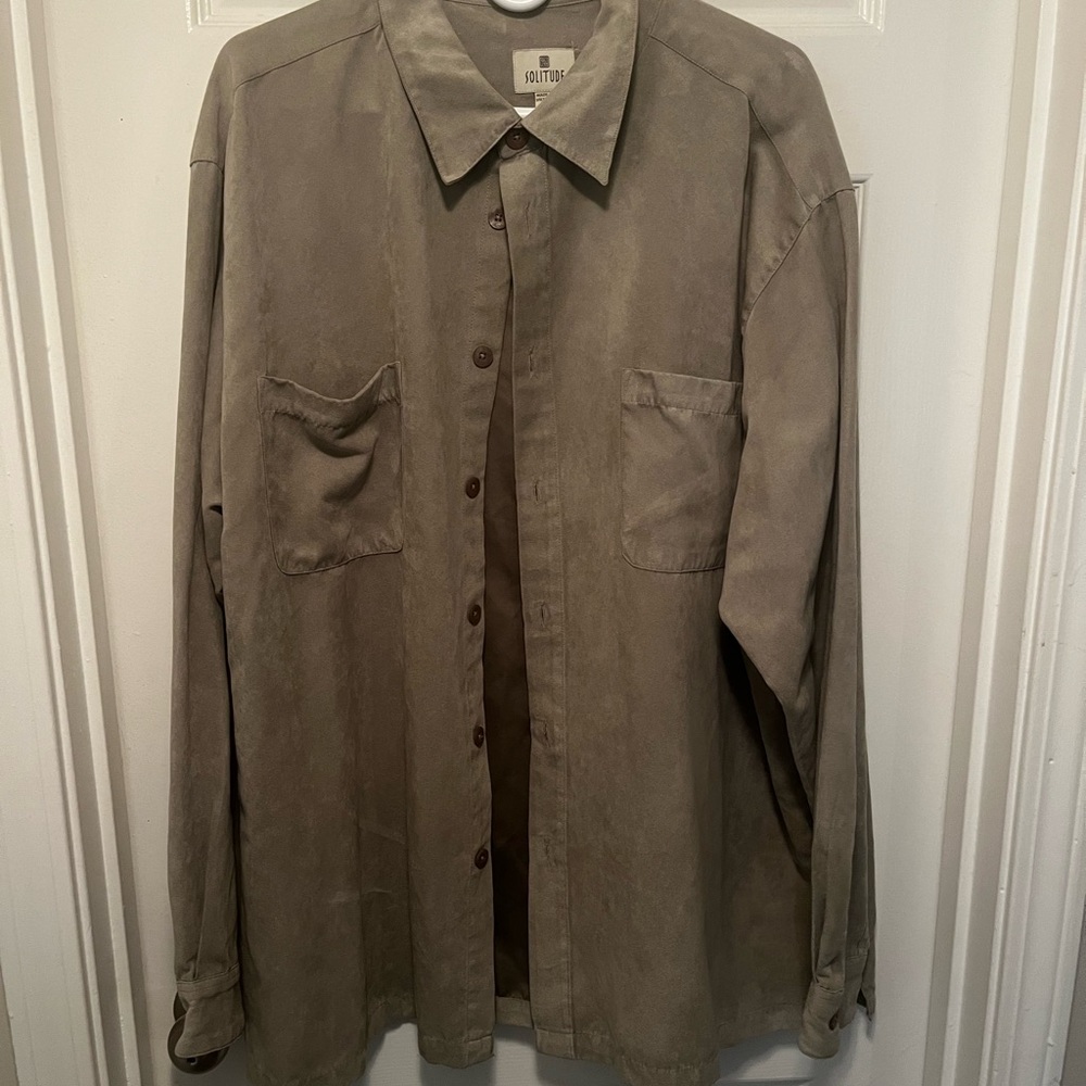 Men's Grey Dress Shirt by